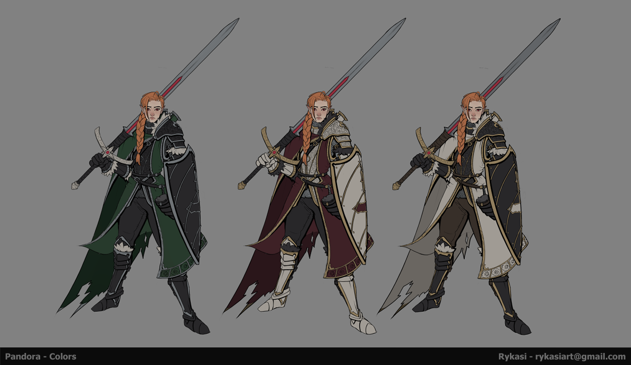 Pandora Armor Colors