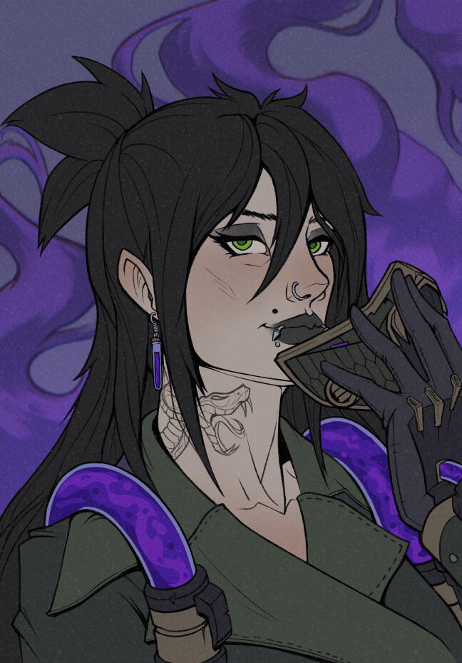 Viper - Flat Color Portrait